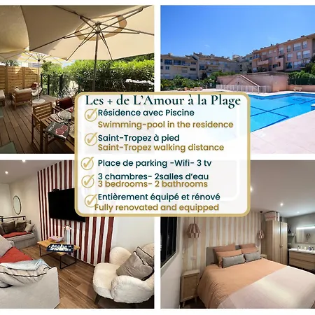 Nouveau-appartement 3 Dans Avec Piscine- Parking Apartment